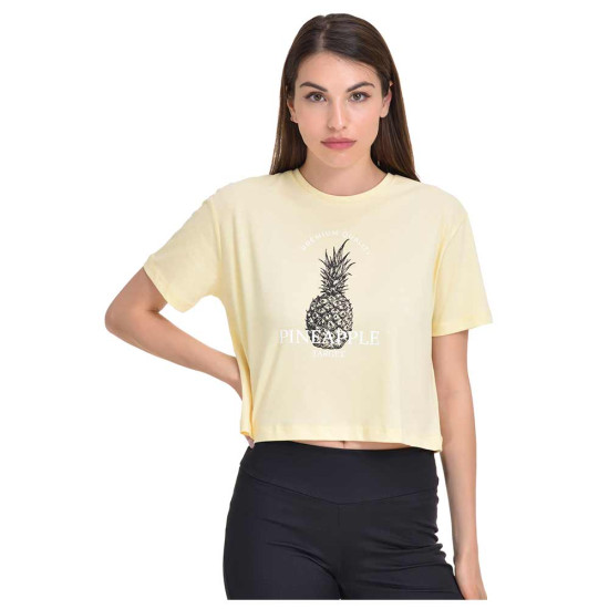 Target Γυναικεία κοντομάνικη μπλούζα Single Jersey Crop Top Pineapple Target Γυναικεία κοντομάνικη μπλούζα Single Jersey Crop Top Pineapple